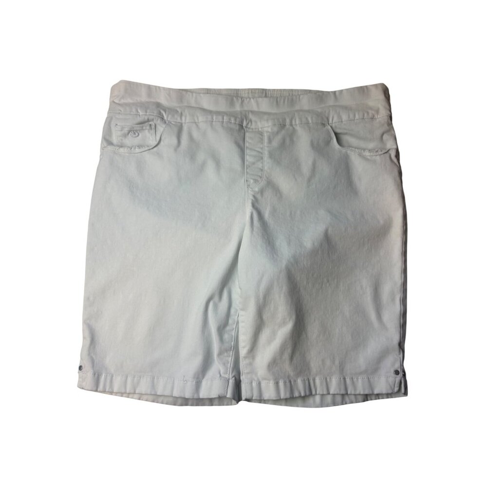 Gloria Vanderbilt Amanda White Denim Shorts Size 20W All-Around Slimming Effect